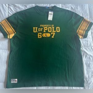 Mens Polo by Ralph Lauren short sleeve rugby tee shirt size XL